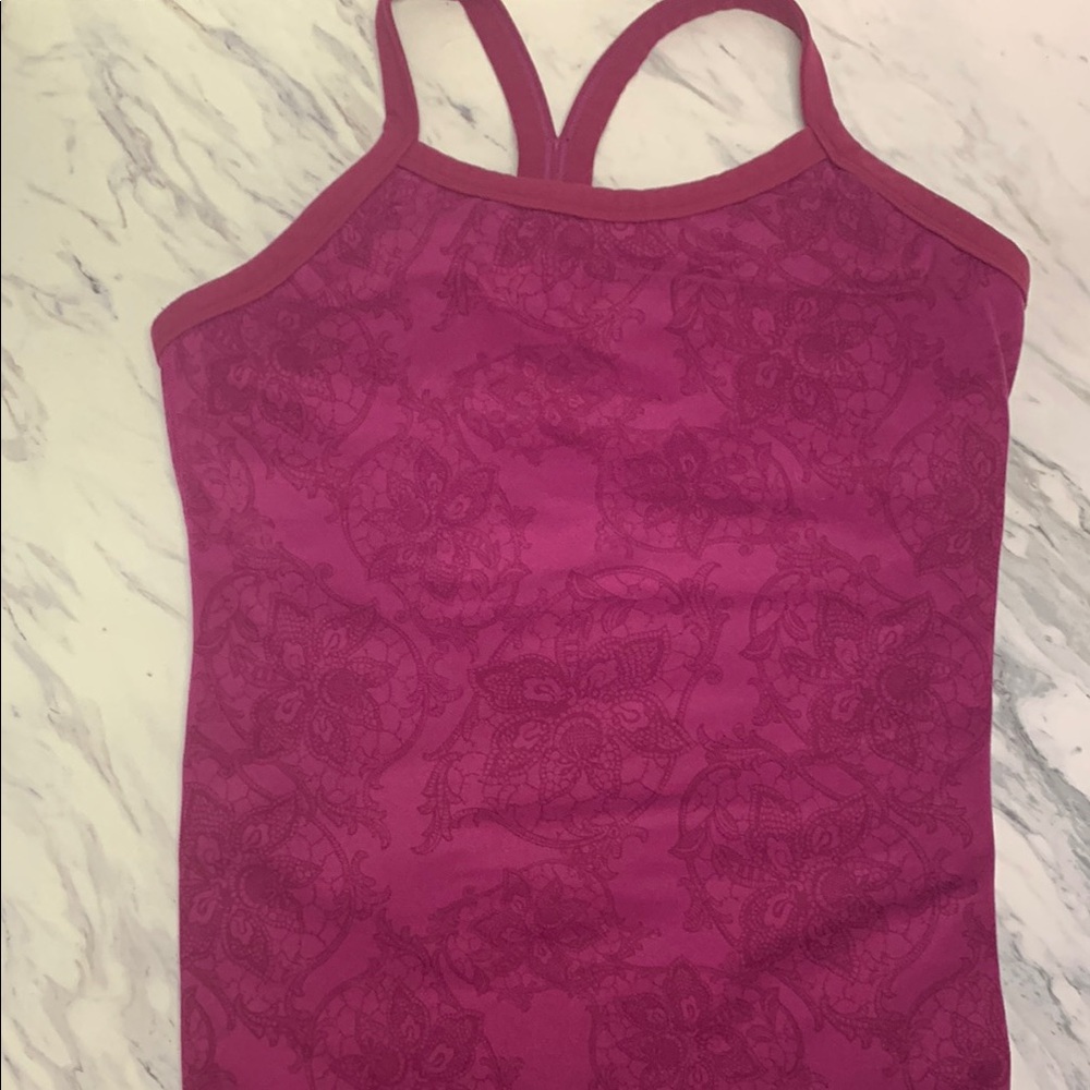 COPY - Lululemon Magenta Floral Tank